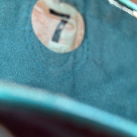 Unbranded Brown and Turquoise Western Boots Size 7 - Picture 10 of 15